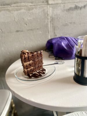 Chocolate with Orange Cake  at De Aca in San Jose