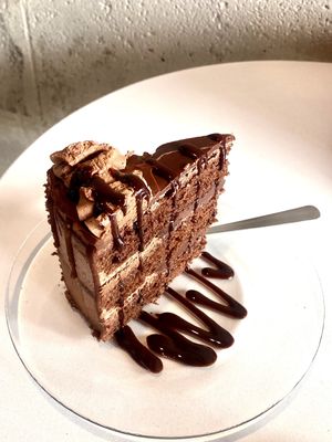 Chocolate with Orange Cake  at De Aca in San Jose