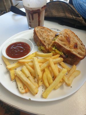 Avocado grilled cheese at De Aca in San Jose