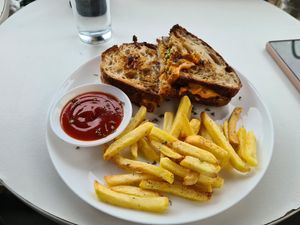 Avocado grilled cheese - very good! at De Aca in San Jose