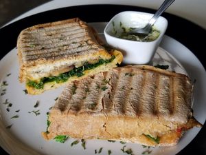 Cheese sandwich at De Aca in San Jose