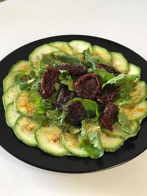 Zucchini Carpaccio Gluten Free at De Aca in San Jose