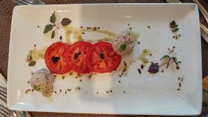 Appetizer at VeganFresh Hotel & Restaurant in Medvode