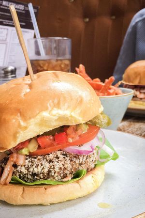 tex mex burger at Handmade Burger Co - St Vincent in Glasgow