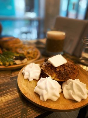 Fluffiest pancake! at Ohms Cafe & Bar in Hong Kong Island