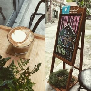 Hazelnut cappuccino at Ohms Cafe & Bar in Hong Kong Island