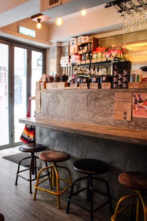 interior at Ohms Cafe & Bar in Hong Kong Island