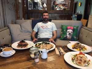 breakfast is served! at Peckish Cafe in Ennis