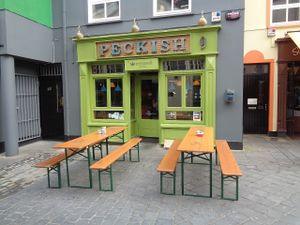 The outside, very nice place at Peckish Cafe in Ennis