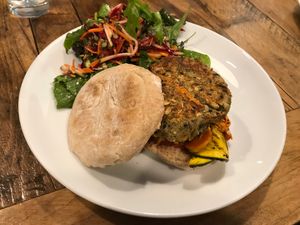 Burger  at Peckish Cafe in Ennis