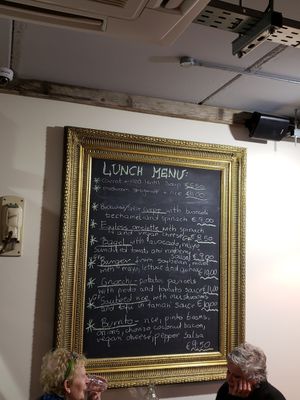 Lunch menu at the Peckish cafe, Ennis, Ireland. at Peckish Cafe in Ennis