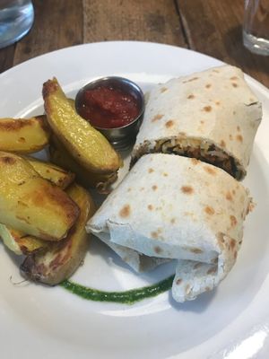 Burrito for lunch. at Peckish Cafe in Ennis