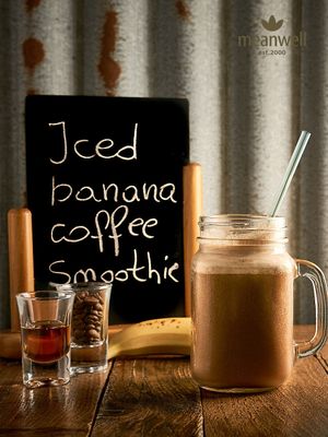 Iced banana coffee smoothie  at Peckish Cafe in Ennis