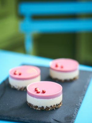 Vegan cheesecakes at Peckish Cafe in Ennis