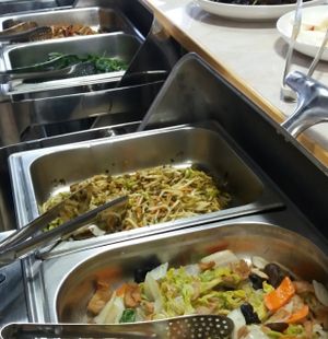 Dishes at Su Qing Chun buffet at Sù QīngChún 素清纯 - Shixin S Rd in Hangzhou