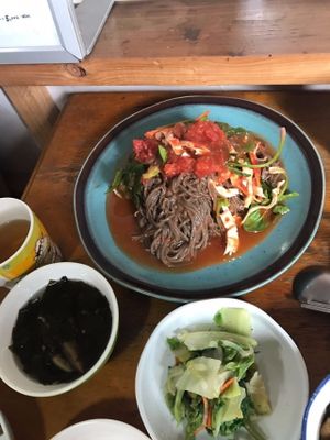Tomato Bibimguksu  at Jayeonneuro in Jeju
