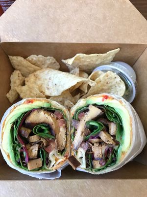 tofu veggie wrap at Cafe Square One  in Philadelphia