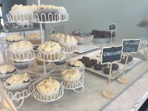 Our organic vegan gluten free cupcakes.  at Blondie's Vegan in Boynton Beach