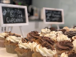 Pumpkin Spice Cupcakes yum at Blondie's Vegan in Boynton Beach