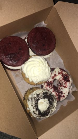 Handmade with love! Thanks for the extra treats🧁  at Blondie's Vegan in Boynton Beach