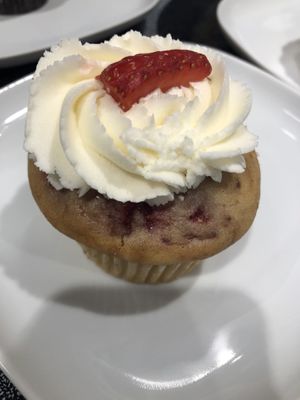 Strawberries & Cream Cupcake  at Blondie's Vegan in Boynton Beach