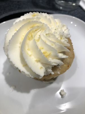 Lemon Lavender Cupcake  at Blondie's Vegan in Boynton Beach