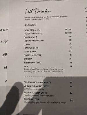 Drinks with vegan options at Le Pain Quotidien - Marina Mall in Dubai