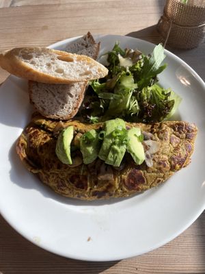 Chickpeas vegan omelette   at Le Pain Quotidien - Marina Mall in Dubai