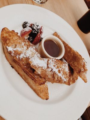 they have the best vegan french toast😍 at Le Pain Quotidien - The Avenues Mall in Kuwait City