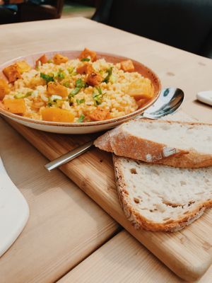 butternut squash risotto  at Le Pain Quotidien - The Avenues Mall in Kuwait City