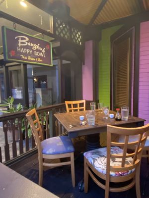 Seating  at Bangkok Happy Bowl in Koloa
