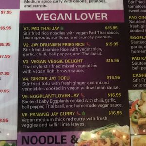 server verified no fish sauce only in vegan menu at Bangkok Happy Bowl in Koloa