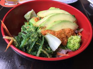 Veggie Poke Bowl at Bangkok Happy Bowl in Koloa