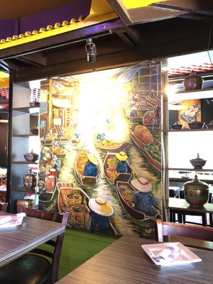 Bangkok art- floating market at Bangkok Happy Bowl in Koloa