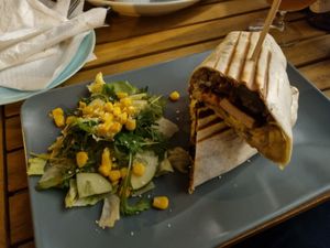 Pohankovy wrap at Vegan Kiosk in Bratislava