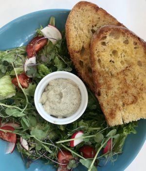 “Fish” spread at Vegan Kiosk in Bratislava