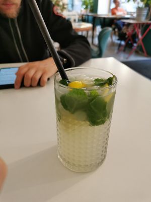 Mint lemonade at Vegan Kiosk in Bratislava