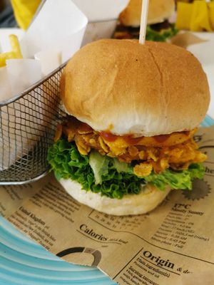 The Kfc- B- burger at Vegan Kiosk in Bratislava
