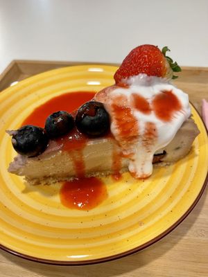 Blueberry Cheesecake   at Vegan Kiosk in Bratislava