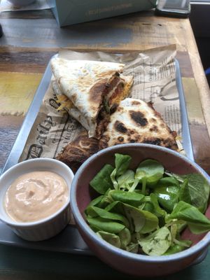 Quesadilla   at Vegan Kiosk in Bratislava
