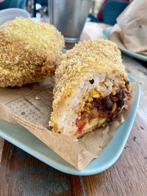 Hangover burriot  at Vegan Kiosk in Bratislava