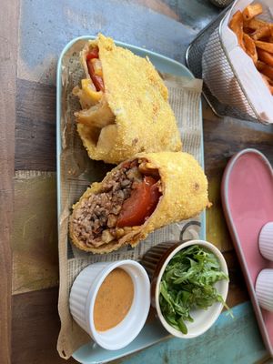 hangover burrito   at Vegan Kiosk in Bratislava