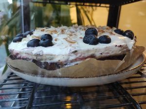 Cake at Vegan Kiosk in Bratislava