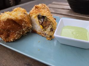 Crunchy burrito at Vegan Kiosk in Bratislava