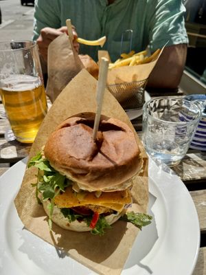 Veganer Burger   at Vegan Kiosk in Bratislava