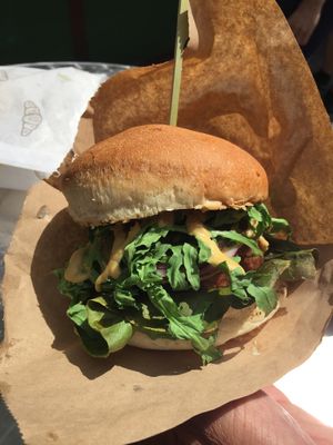 Beyond Burger at Vegan Kiosk in Bratislava