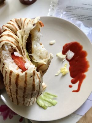 burrito at Vegan Kiosk in Bratislava