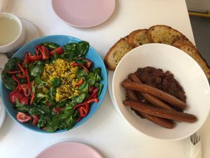 Tofu scramble at Vegan Kiosk in Bratislava