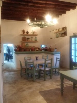 inside at Aubergine in Ibiza