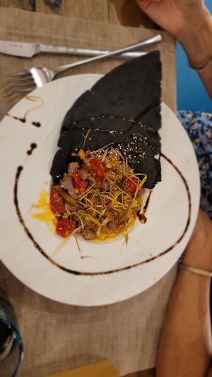 Menu vegan at Mamabeach in Olbia